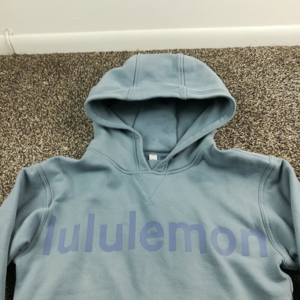 Lululemon All Yours Hoodie Sweatshirt Blue Womens 2 $118